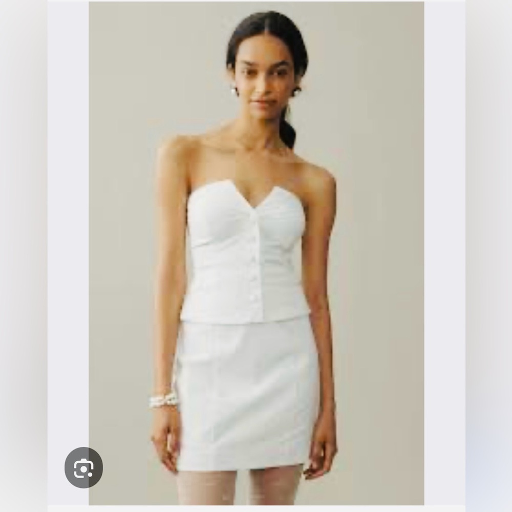 Anthropologie Strapless Vest Dress